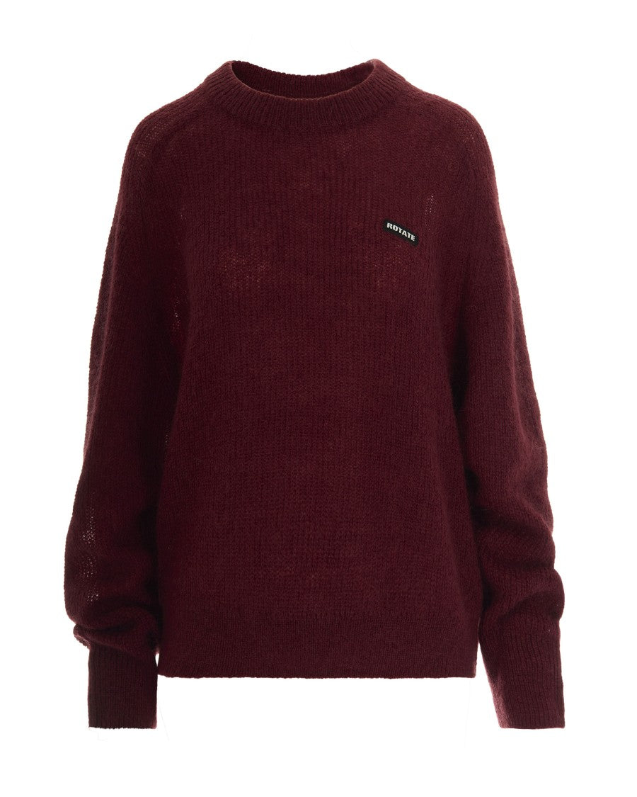 Rotate Burgundy Logo Sweater