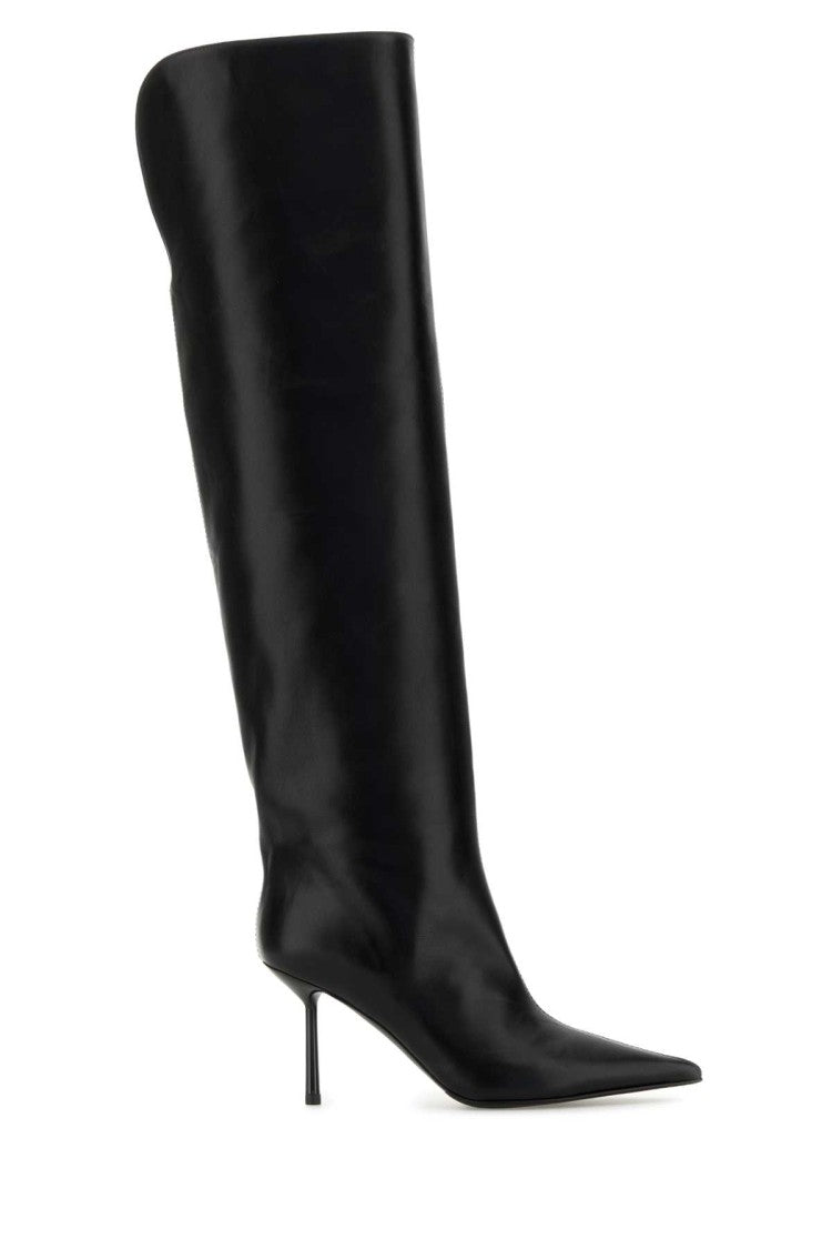 Le Silla Black Leather Bella Boots