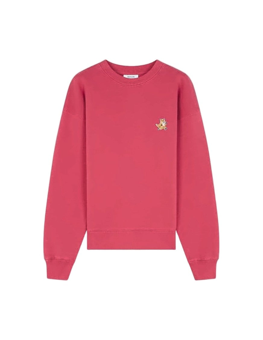 Maison Kitsuné Pink Long-Sleeve Shirt With Embroidered Logo
