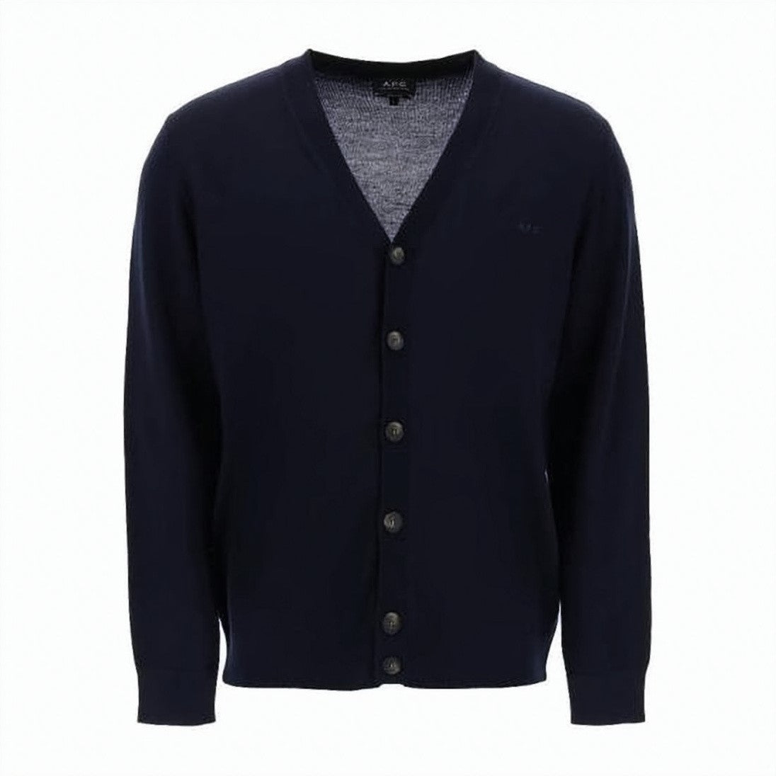 A.P.C. V-Neck Cardigan With Button-Down Front