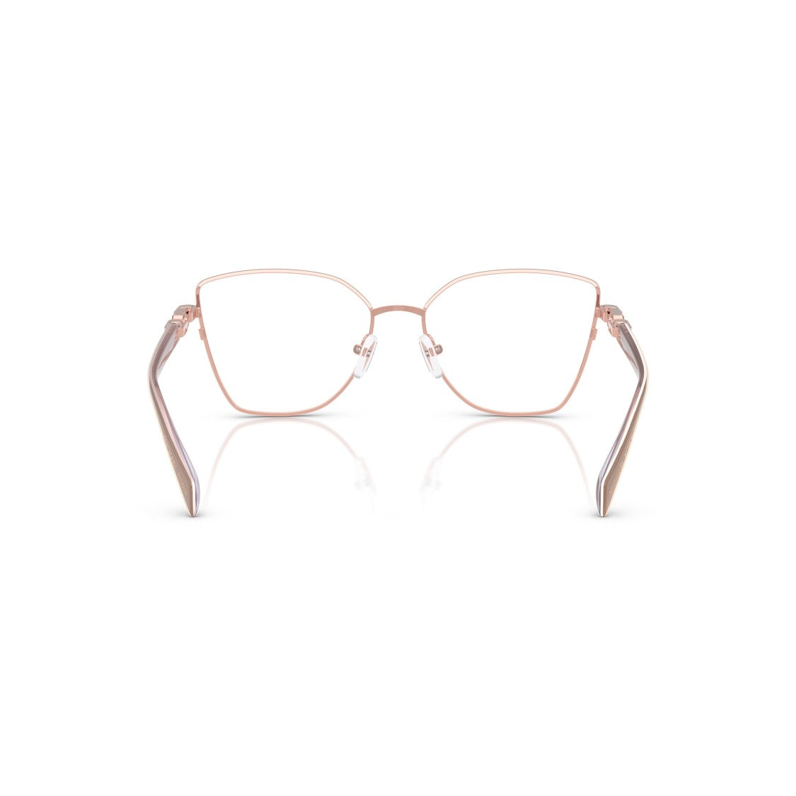 Michael Kors 0Mk3090 Oversized Geometric Frame Eyeglasses With Rose Gold Finish