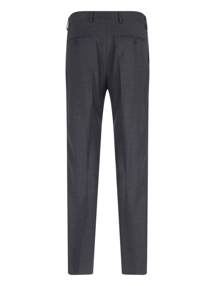 Tagliatore Double-Breasted Grey Suit With Tailored Blazer