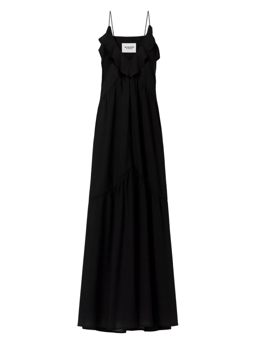 Isabel Marant Étoile Vasma Black Cotton Blend Dress