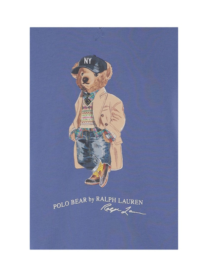 Polo Ralph Lauren Blue Polo Bear Cotton-Blend Sweatshirt