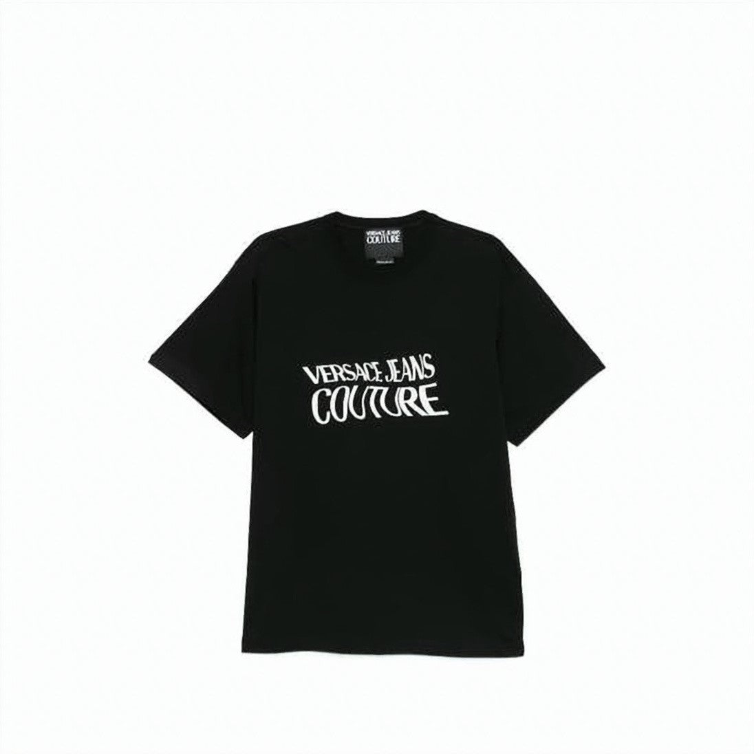 Versace Short-Sleeve Black Graphic Tee