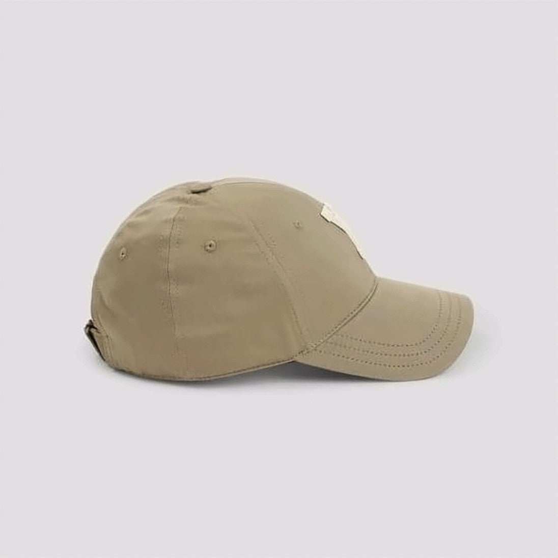 Saint Laurent Structured Beige Cotton Baseball Cap With Textured 'Y' Applique