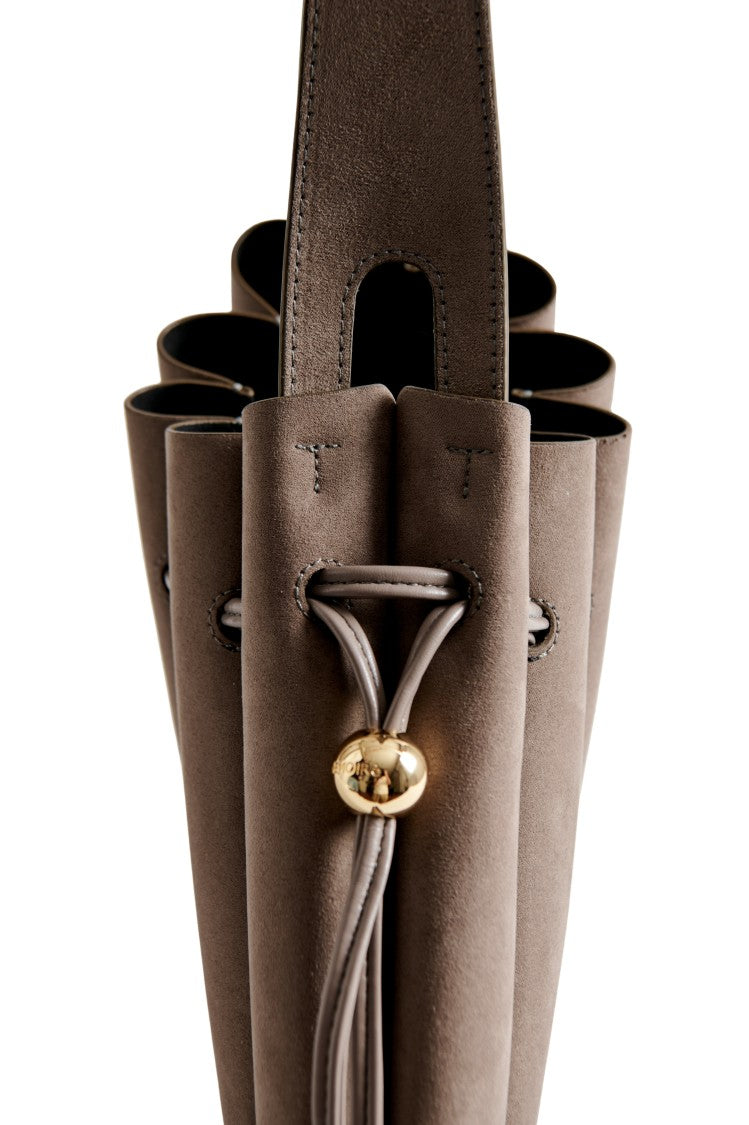 Themoirè Calipso Suede Handbag