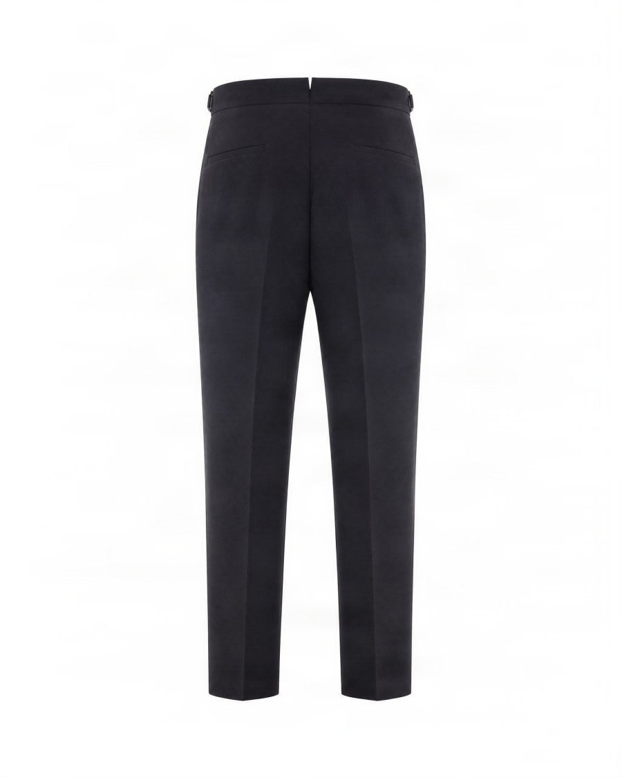 Boss Tailored Straight-Leg Trousers With Front Pleats And Side Pockets