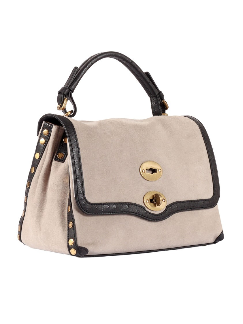 Zanellato Srl Sasso Cashmere Cactus Suede Shoulder Bag