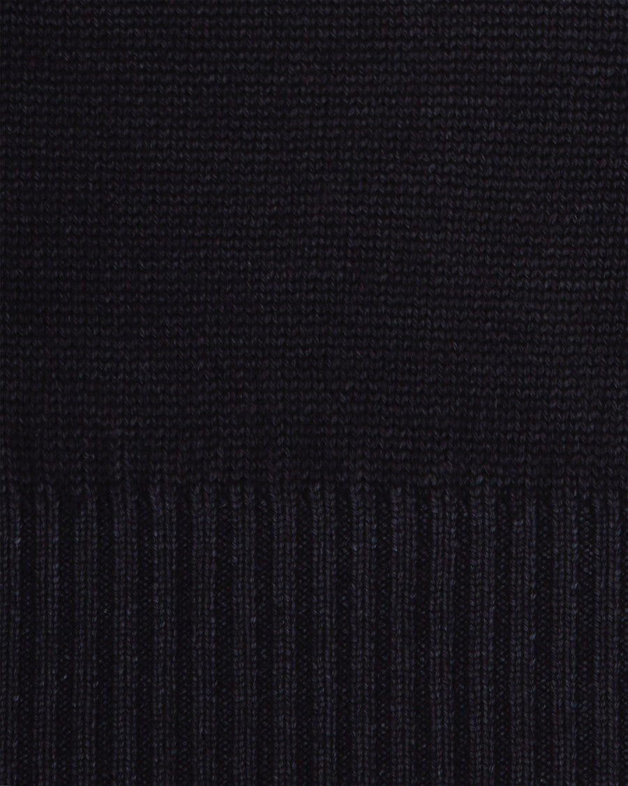 L.B.M. 1911 Turtleneck Sweater In 100% Virgin Wool With Ribbed Detailing