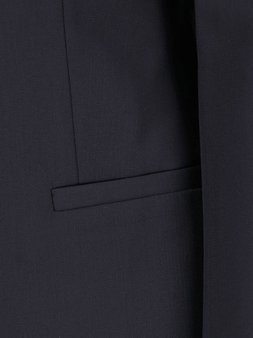 Anine Bing Tailored Blue Wool Blend Huda Blazer