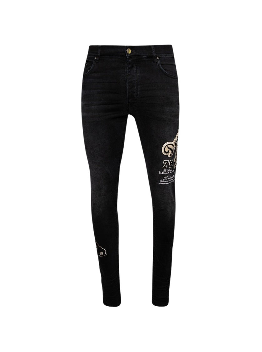 Amiri Dream Team Skinny Jean Vintage Black