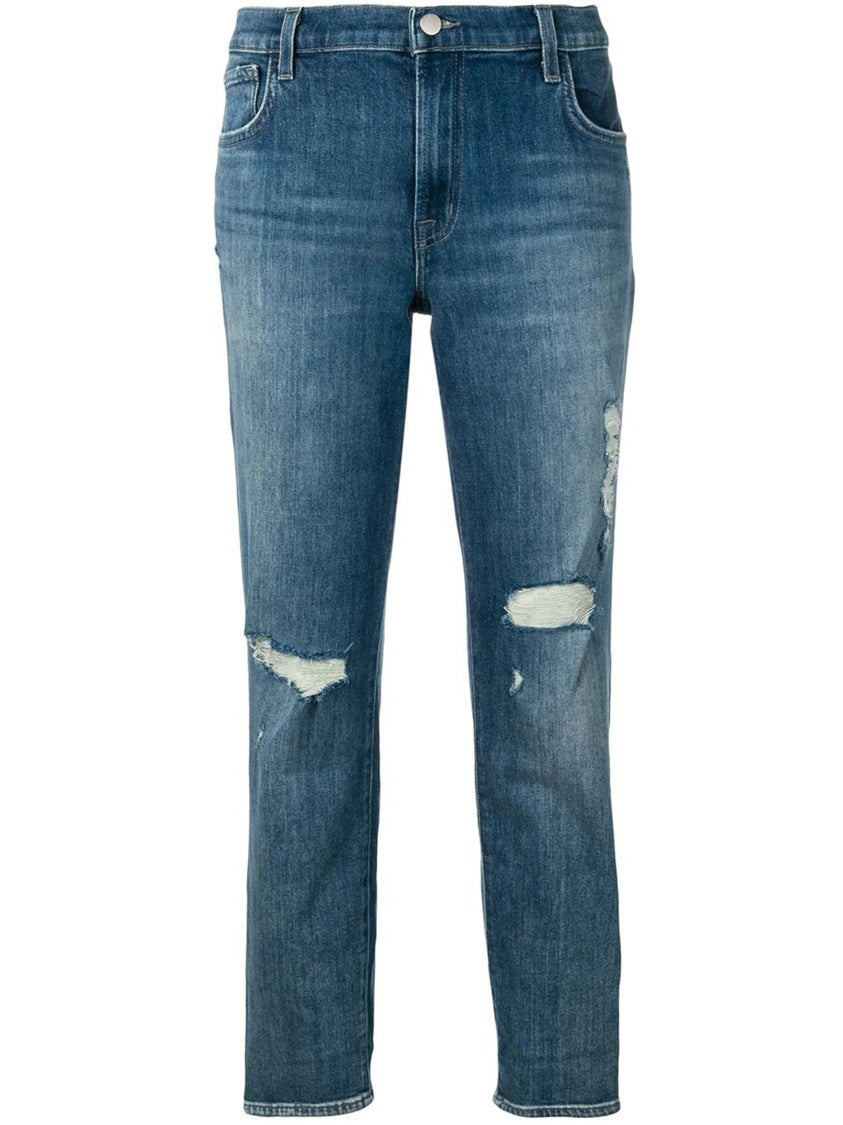 J Brand Blue Johnny Mid-Rise Jeans