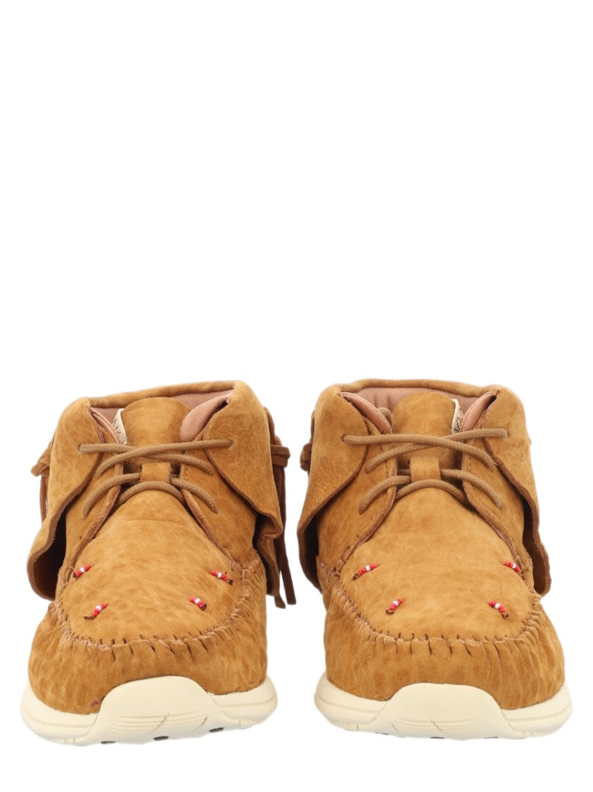Visvim Tan Lhamo-Folk Lambskin Moccasin Boots