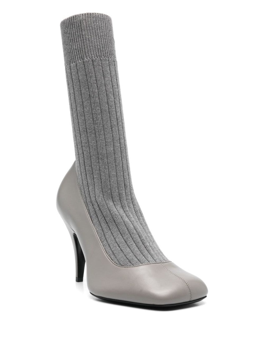 Phoebe Philo Dark Grey Stiletto Sock Pump