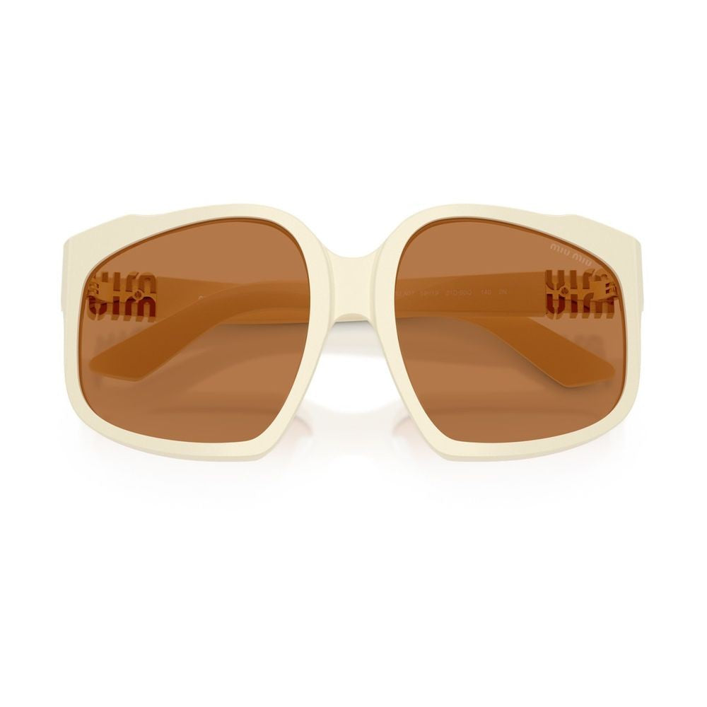 Miu Miu 0Mu A07s Ombre Oversized Square White Acetate Sunglasses