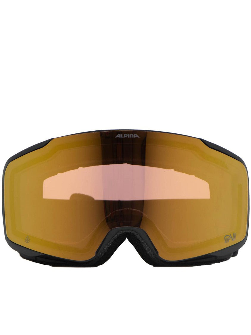 Alpina Black Taos Qv Reflective Amber Sunglasses
