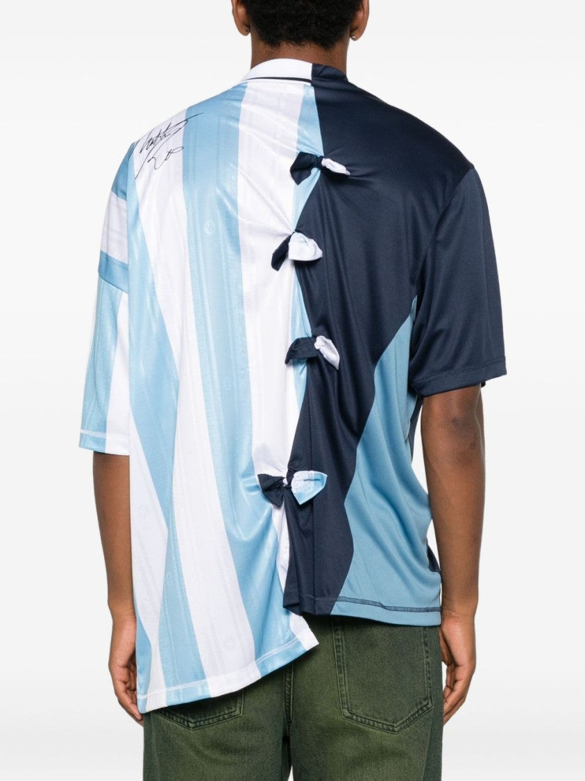 Martine Rose Oversized College Football T-Shirt With Split Design