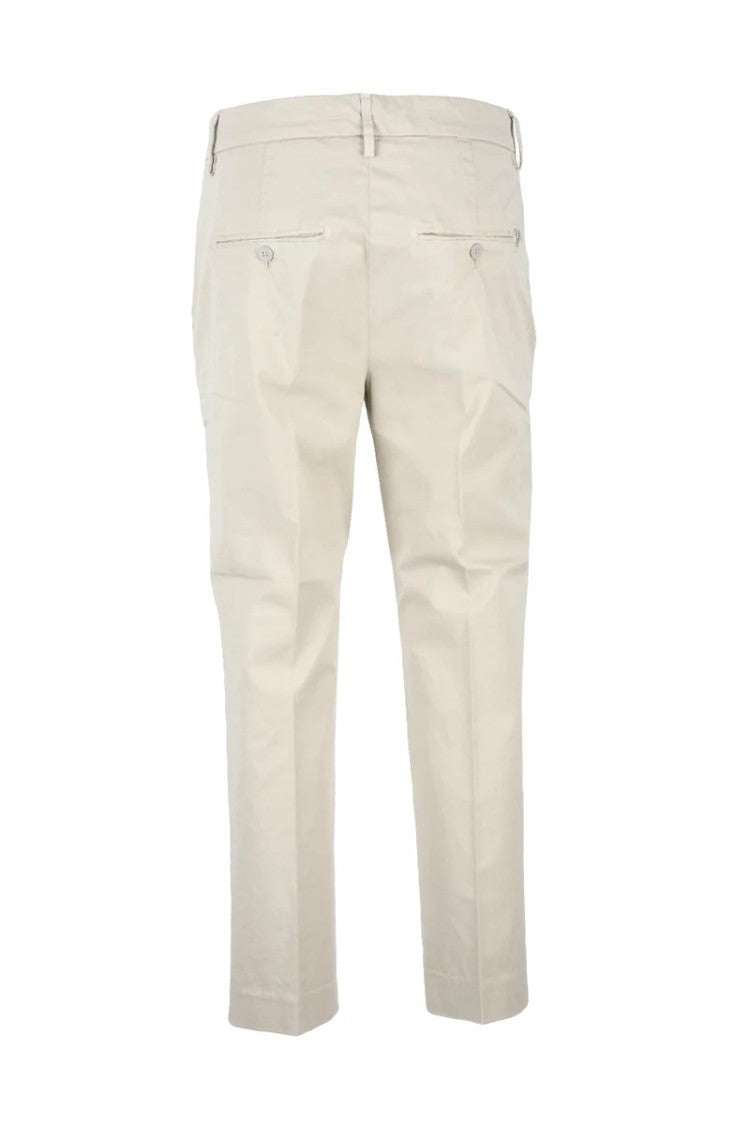 Dondup Cotton Elastane Trousers - Beige