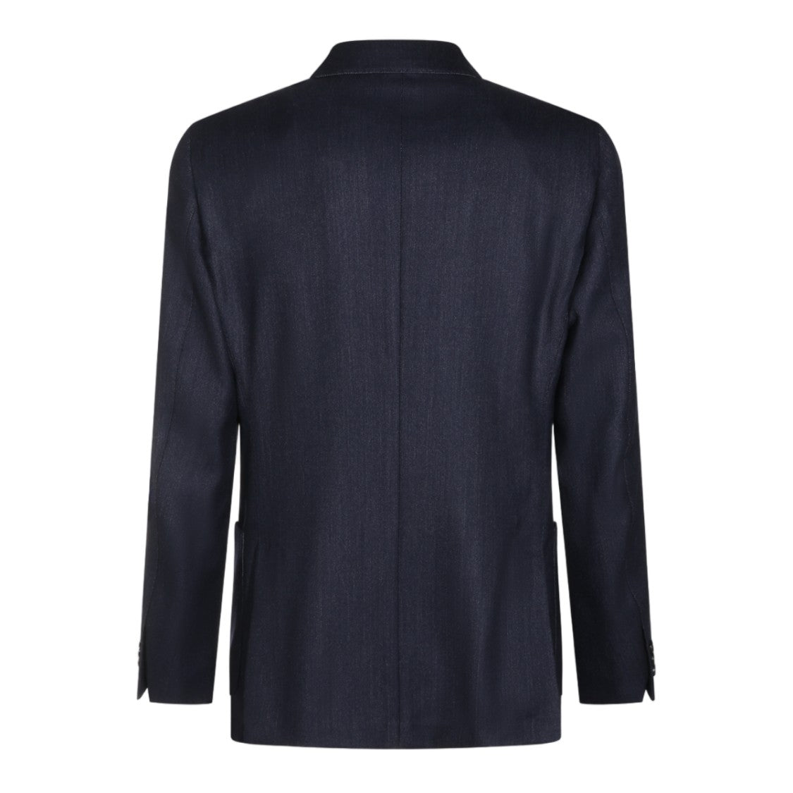 Lardini Navy Peak Lapels Double-Breasted Blazer