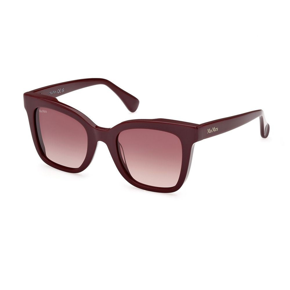 Max Mara Mm0067 Square Acetate Sunglasses With Bold Profile