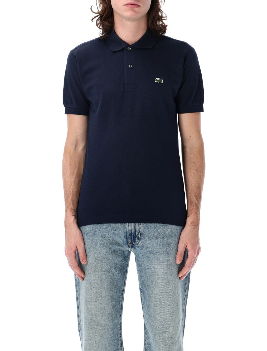 Lacoste Breathable Cotton Piqué Polo With Ribbed Collar And Signature Embroidery