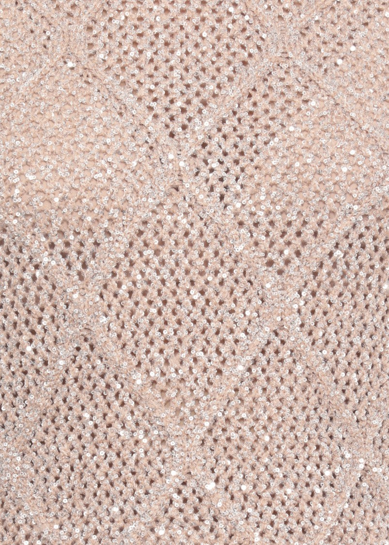 D. Exterior Pink Wool Sweater