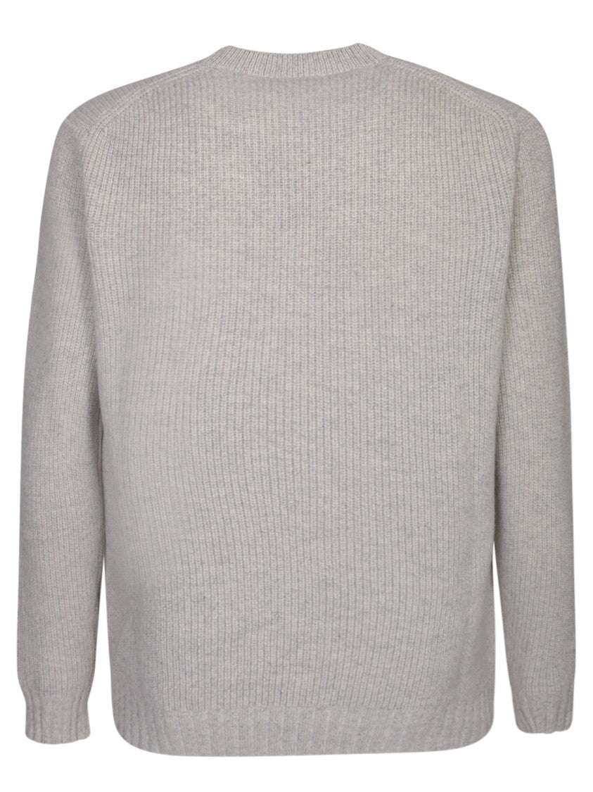 Dell'oglio Grey Round Neck Pullover