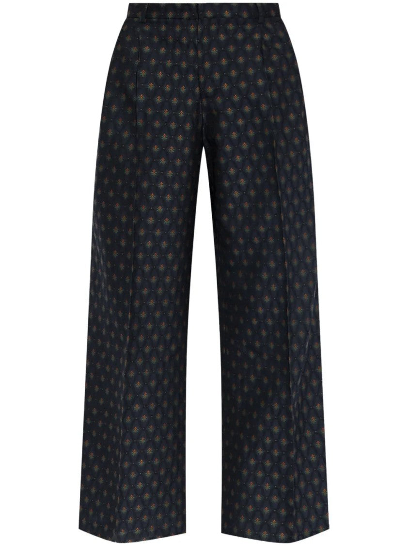 Etro Geometric-Print Palazzo Pants