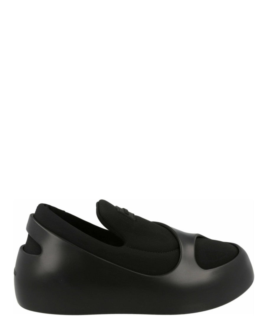 Ferragamo Lunar Paneled Slip-On Sneakers