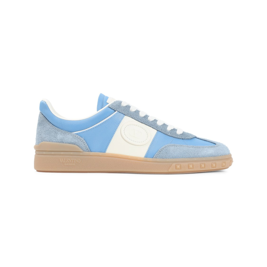 Valentino Garavani Leather Low-Top Sneakers With Suede Accents