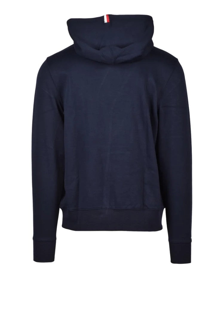 Tommy Hilfiger Blue Hooded Cotton-Blend Sweatshirt