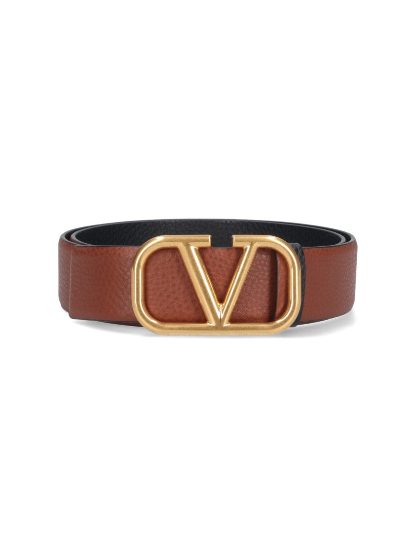 Valentino Garavani Reversible "Vlogo Signature" Belt – Brown/Black