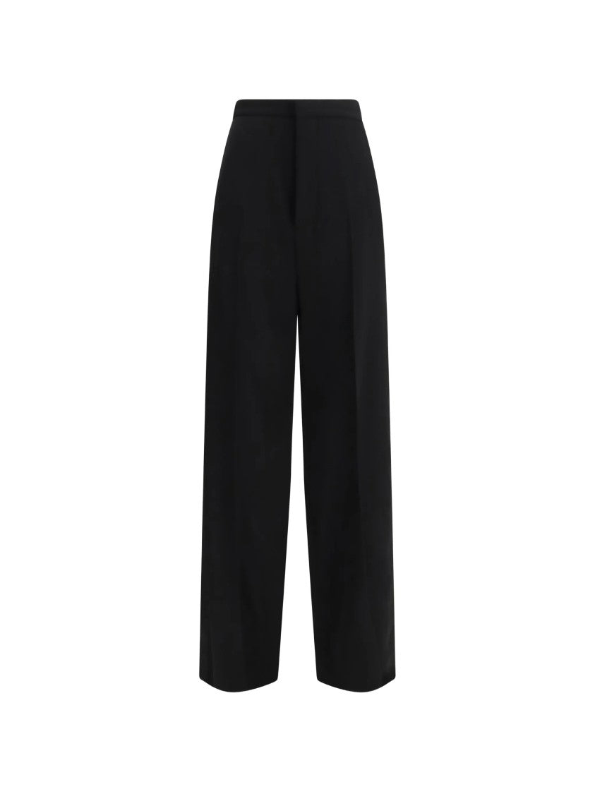 Balenciaga Black Tuxedo Wide-Leg High-Waisted Pants