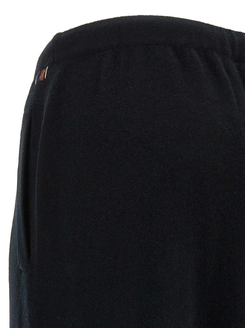 Extreme Cashmere Straight Leg Cashmere Pants With Elastic Waistband And Drawstring