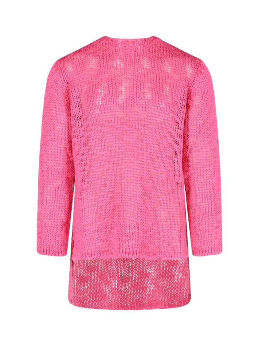 Comme Des Garçons Homme Plus Sheer Knit Top – Pink