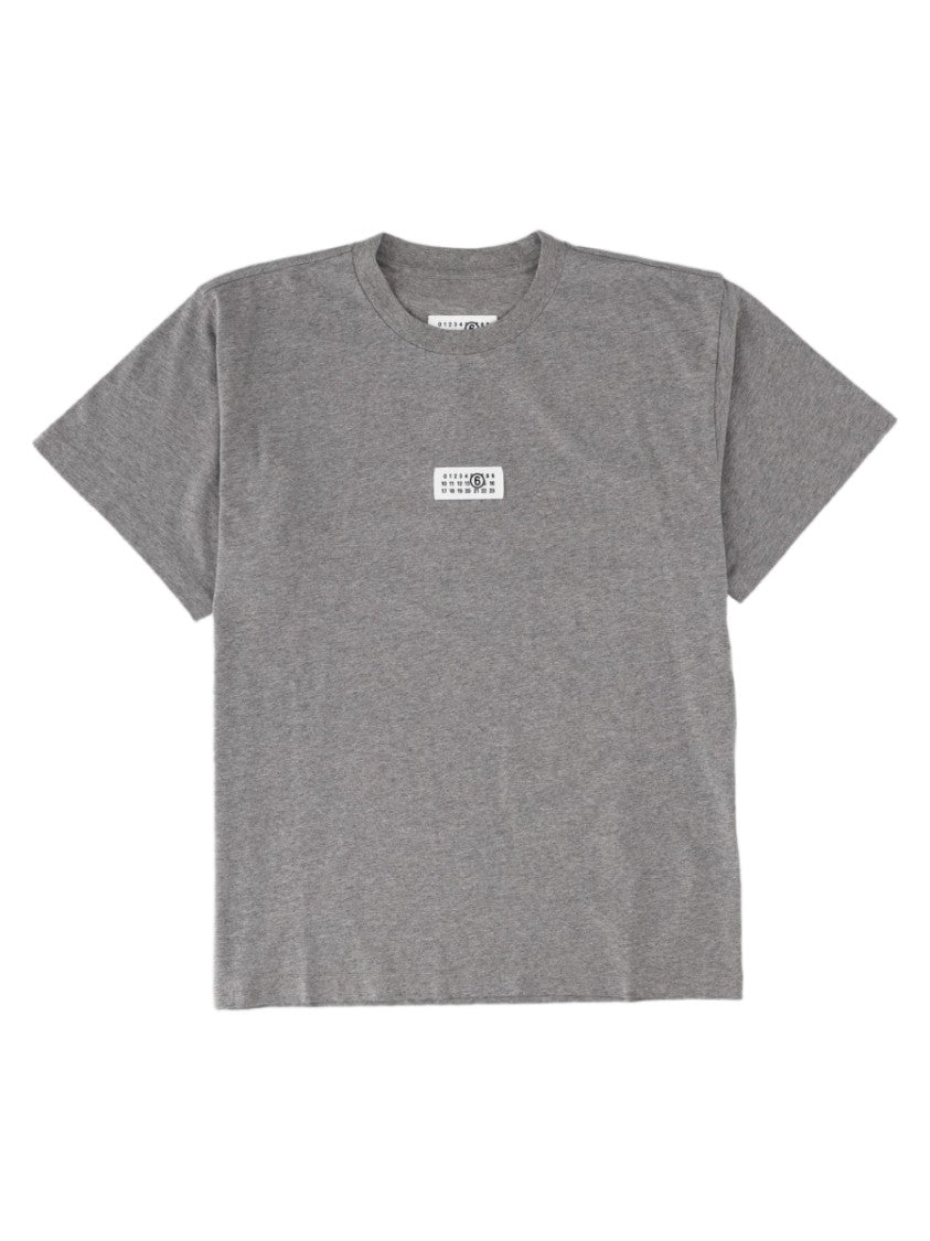 Mm6 By Maison Margiela Grey Loose-Fitting Classic Crew Neck T-Shirt