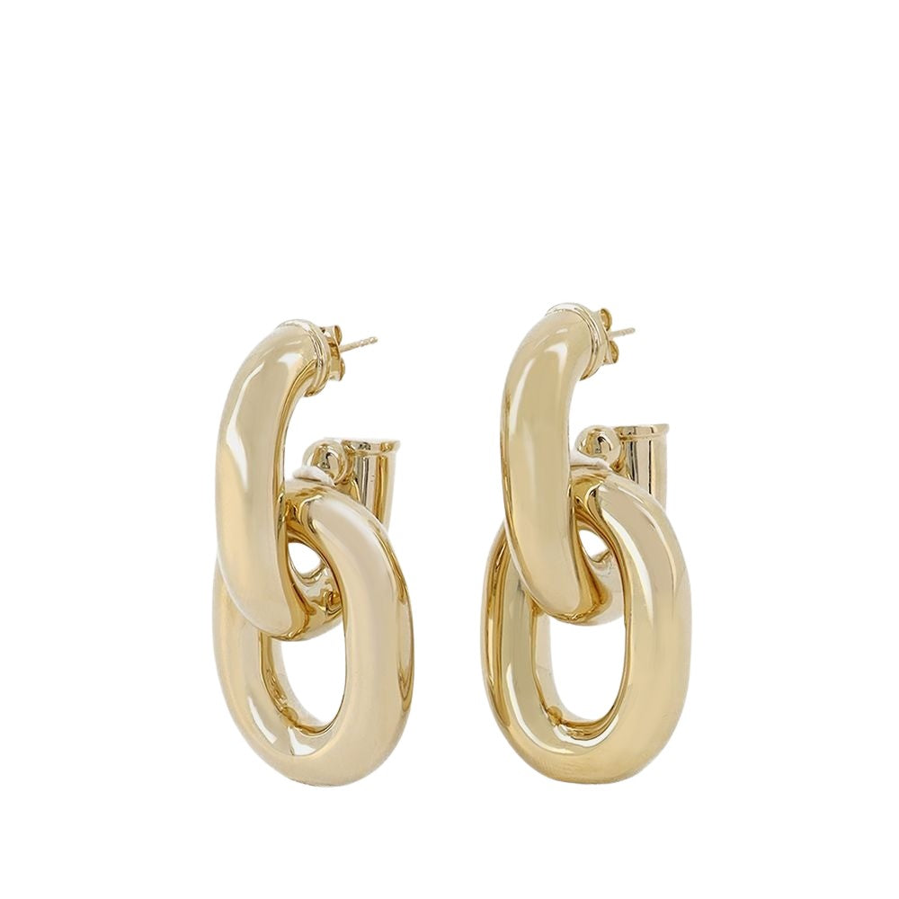 Rabanne Xl Link Hoops Earring - Gold - Metal