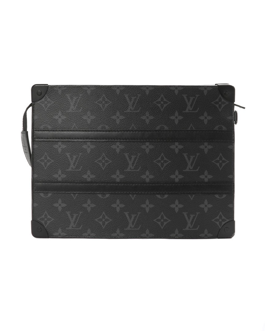 Louis Vuitton Black Trunk Mm Monogram Eclipse Canvas Clutch