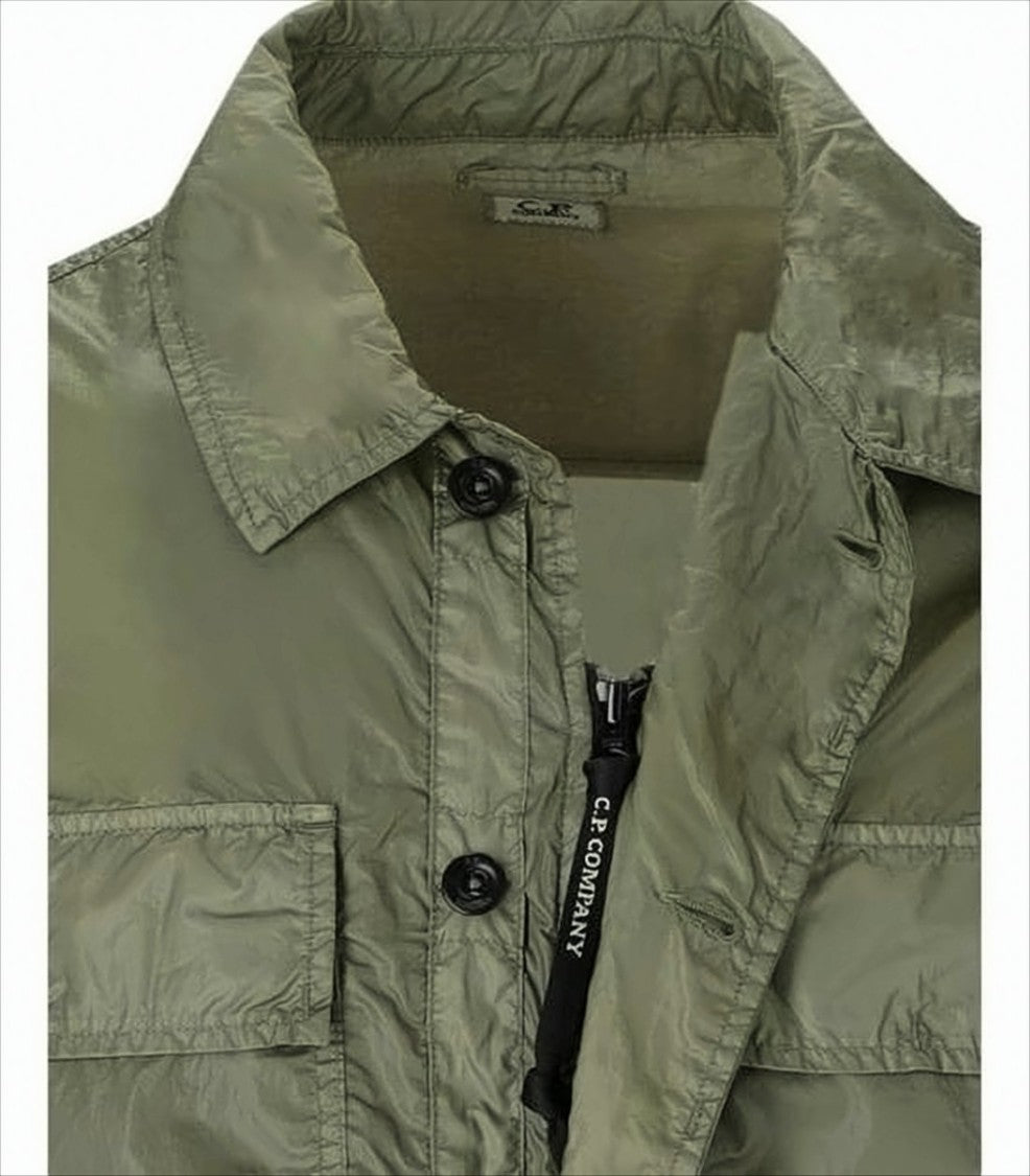 C.P. Company Lightweight Olive Green Polyamide Jacket With Lens Detail