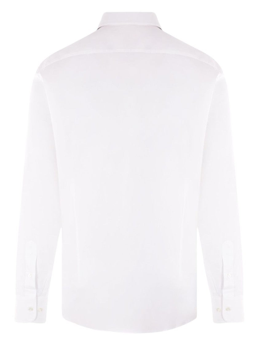 Etro Long-Sleeved Stretch Cotton Blend Shirt