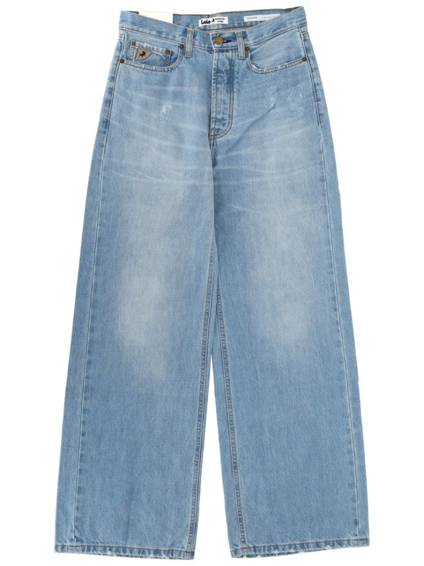 Lois Skater Loose Fading Wide Jeans