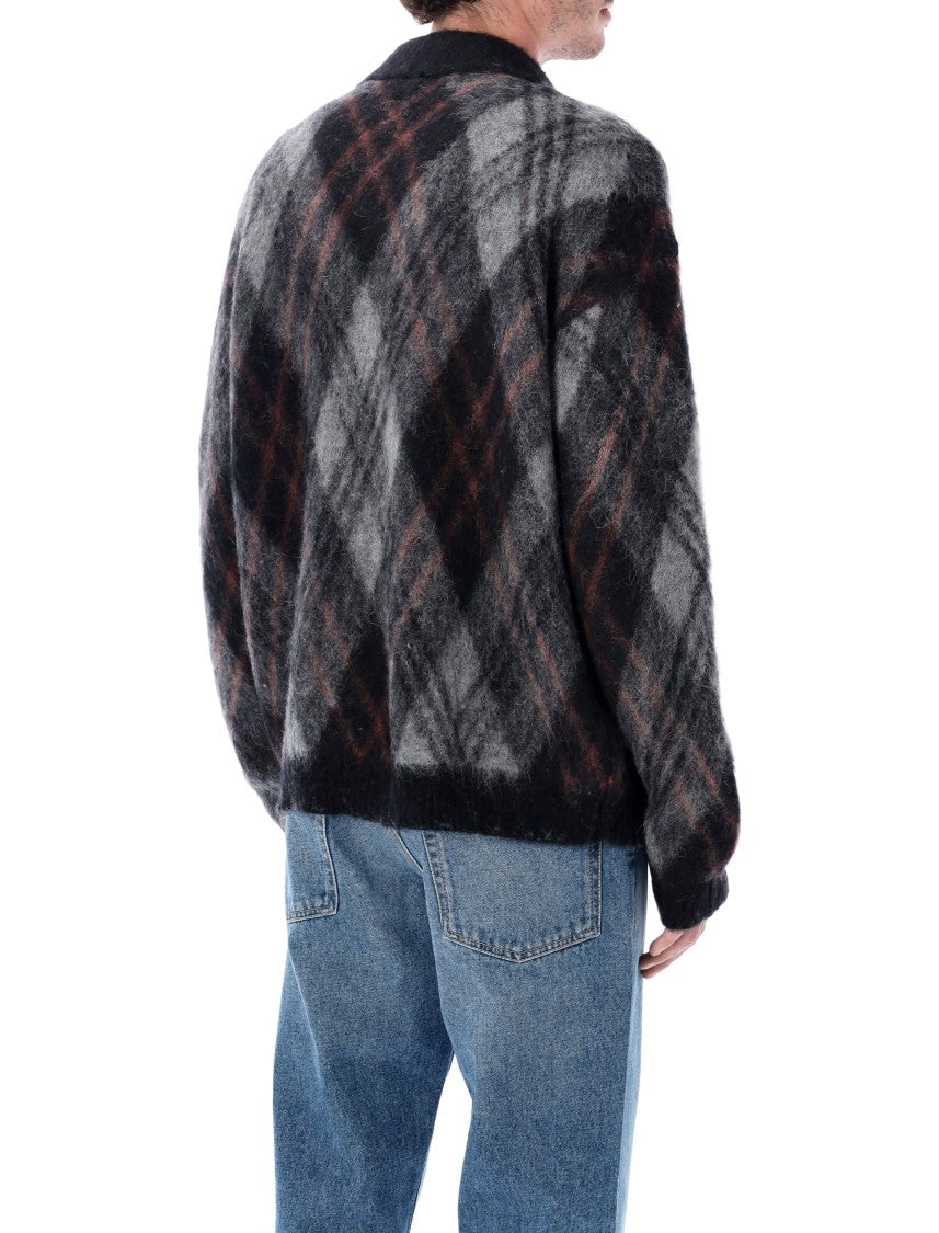 Rold Skov Grey/Black Basic Polo Mohair Sweater