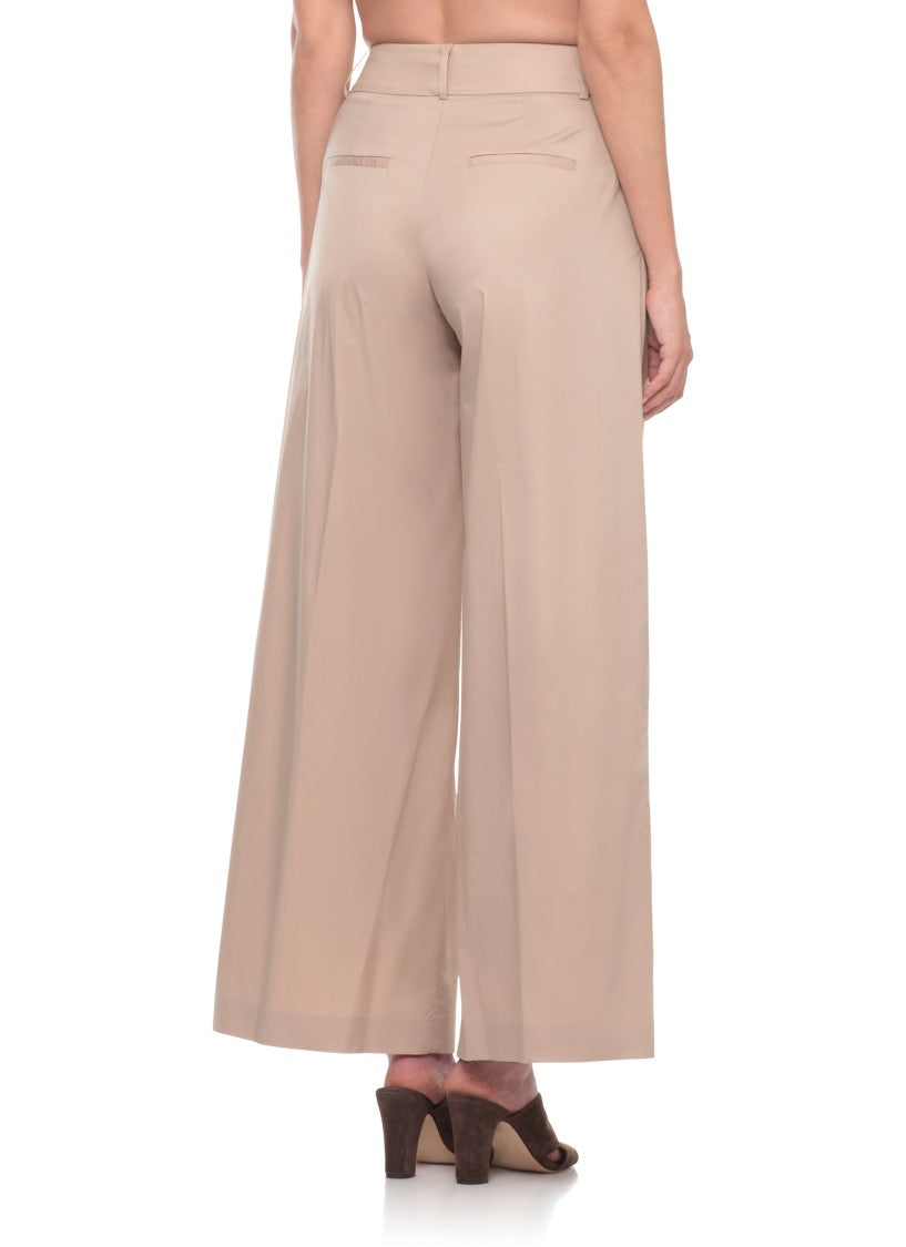 Peserico Beige Light Point Cotton Pants