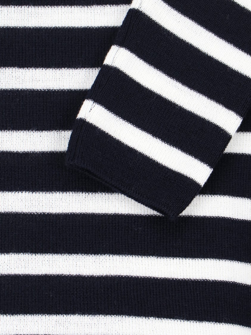Valentino Blue Virgin Stripe Sweater – Blue
