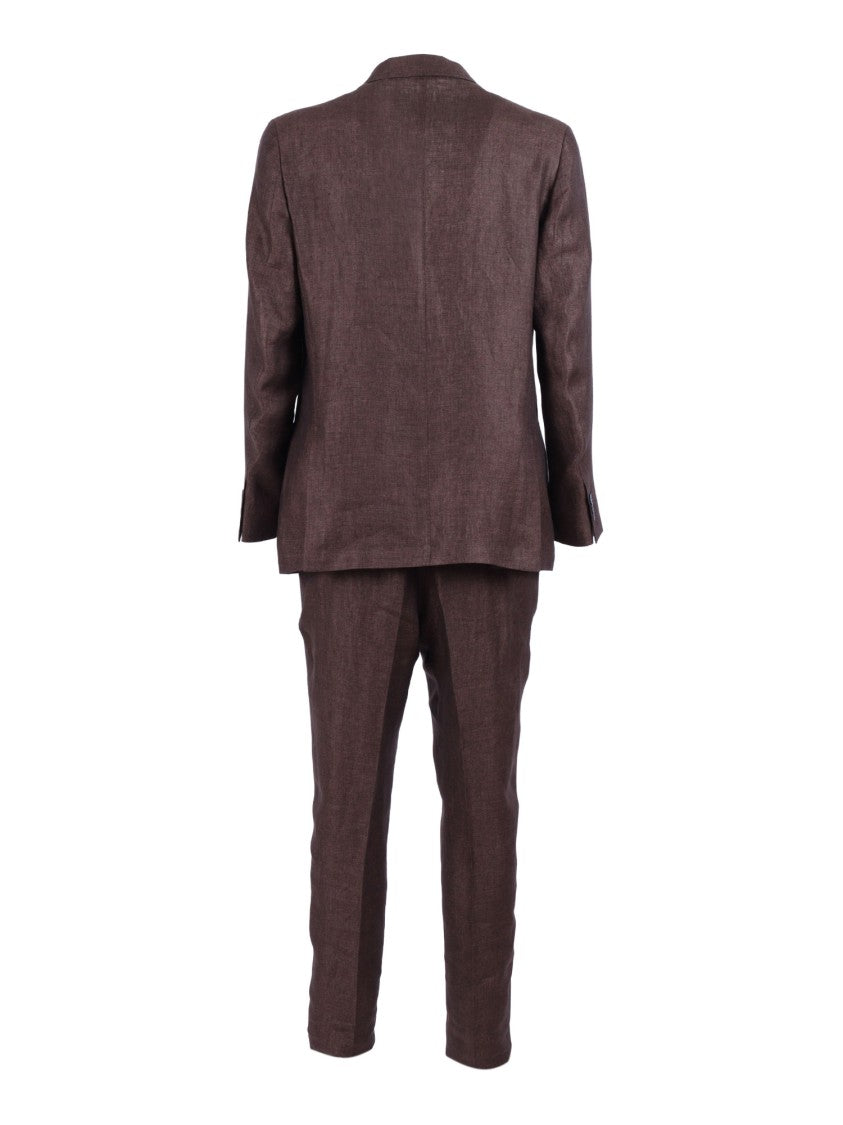 Tombolini Marrone Zero Gravity Linen Suit