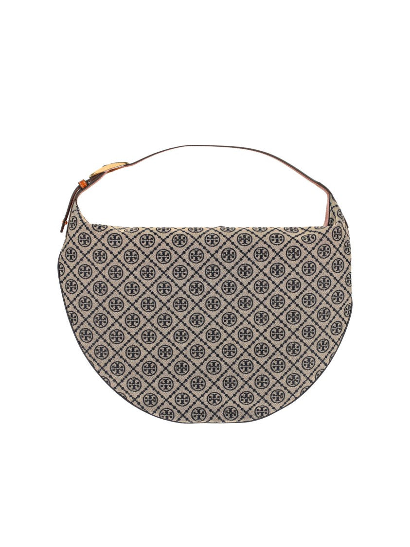 Tory Burch T Monogram Balloon Bag – Beige