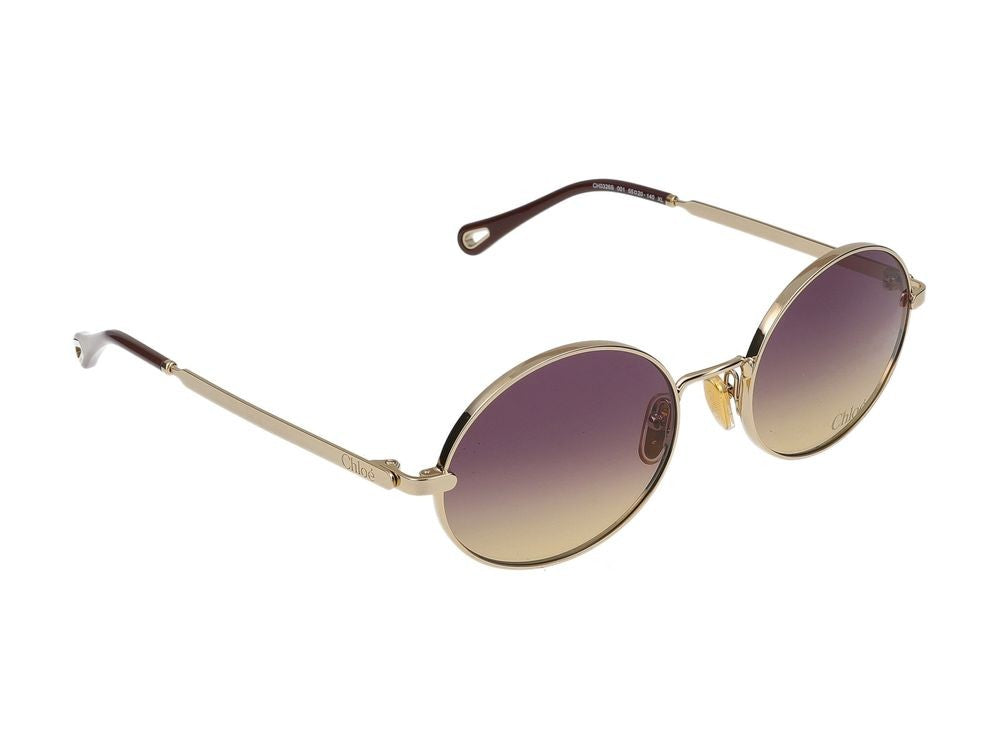 Chloé Gold Ch0326s Metal Round Sunglasses