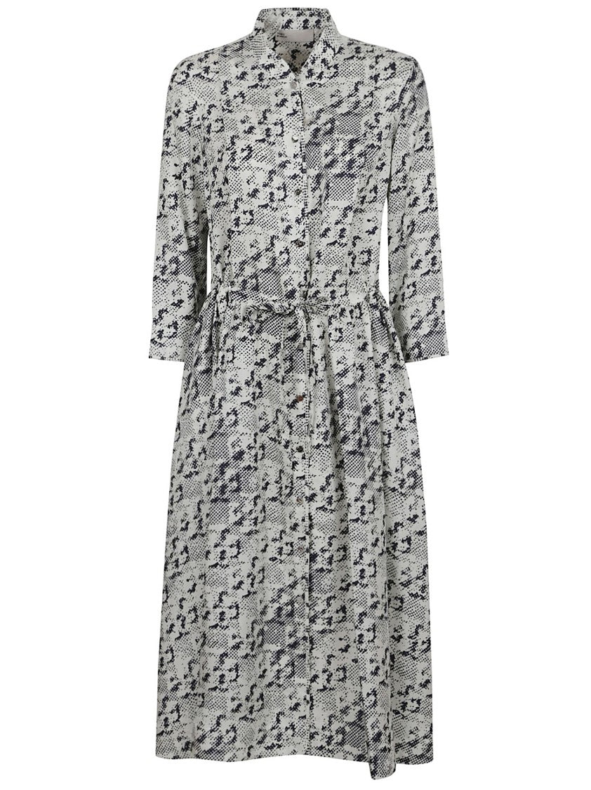 Tory Burch Silk Midi Dress With Classic Shirt Silhouette