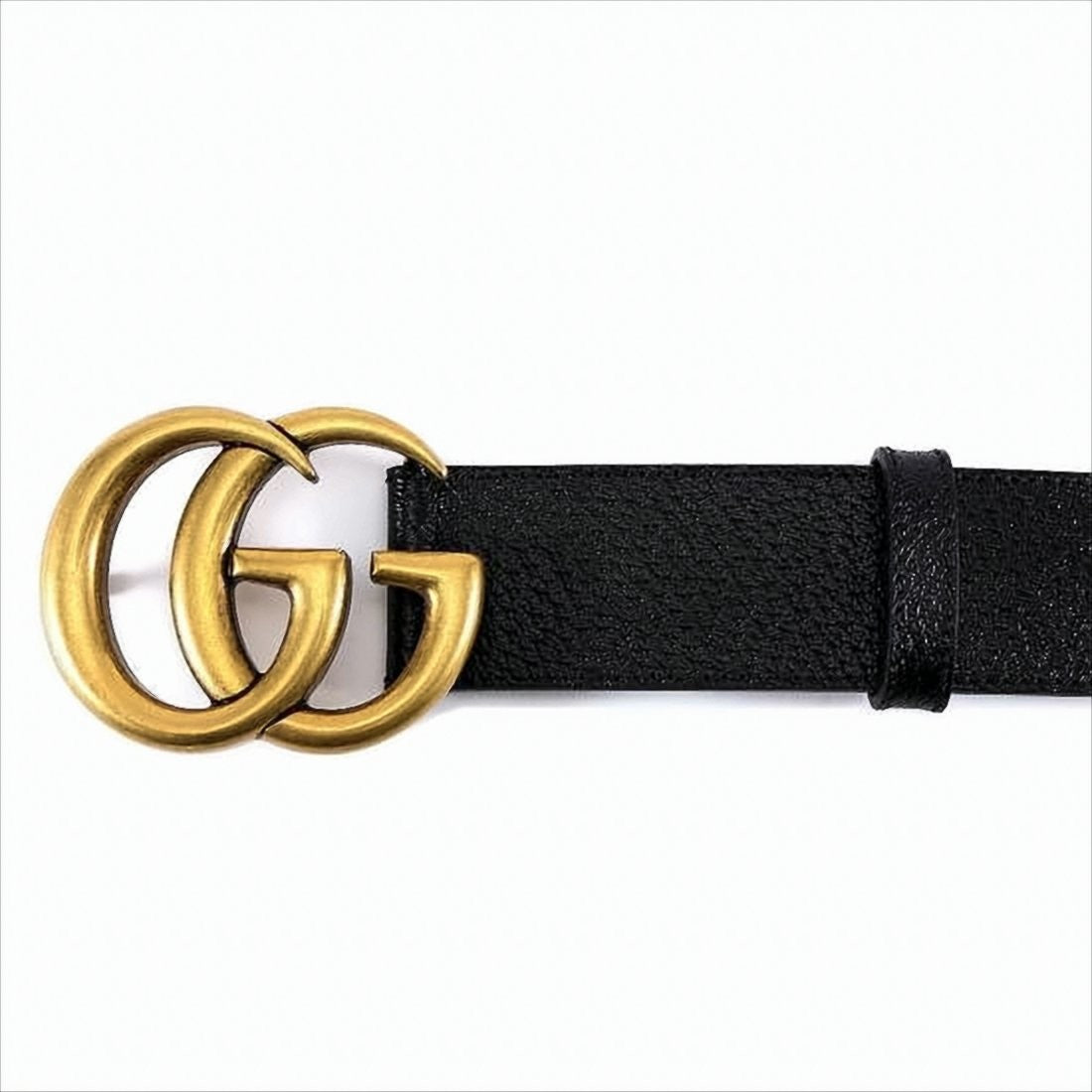Gucci Leather Belt With Double G Buckle